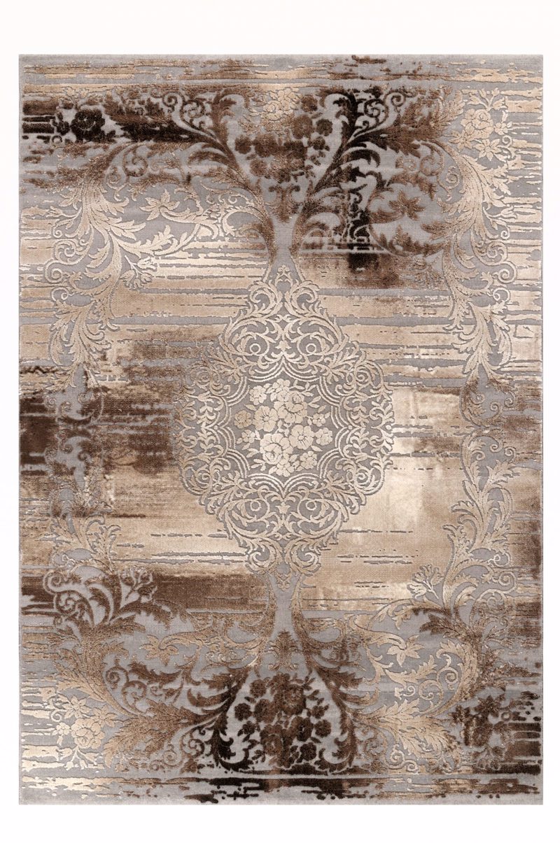 Tzikas Carpets Χαλί ''VINTAGE'' Καφέ/Γκρι 166x236cm 233